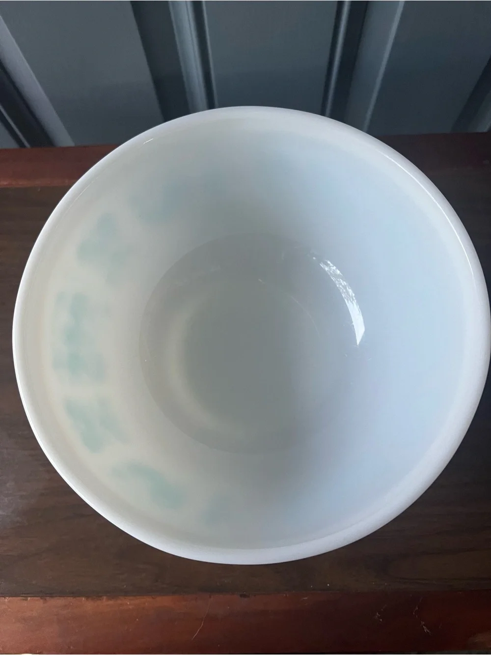 Vintage Pyrex Amish Butterprint Turquoise on White 2.5 Quart Mixing Bowl #403